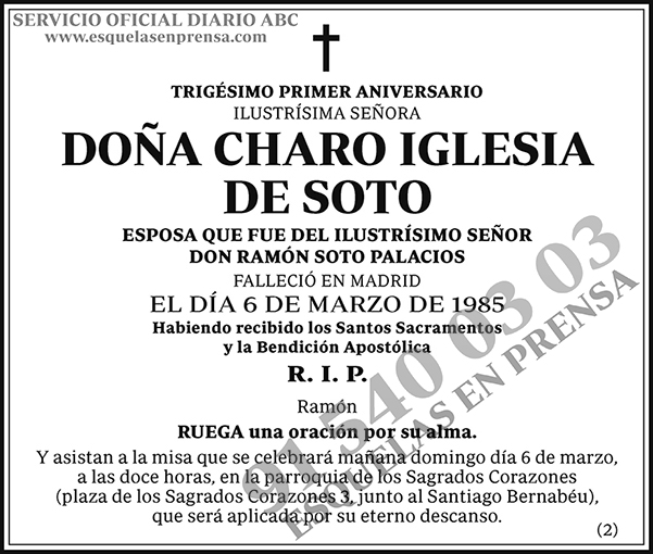 Charo Iglesia de Soto